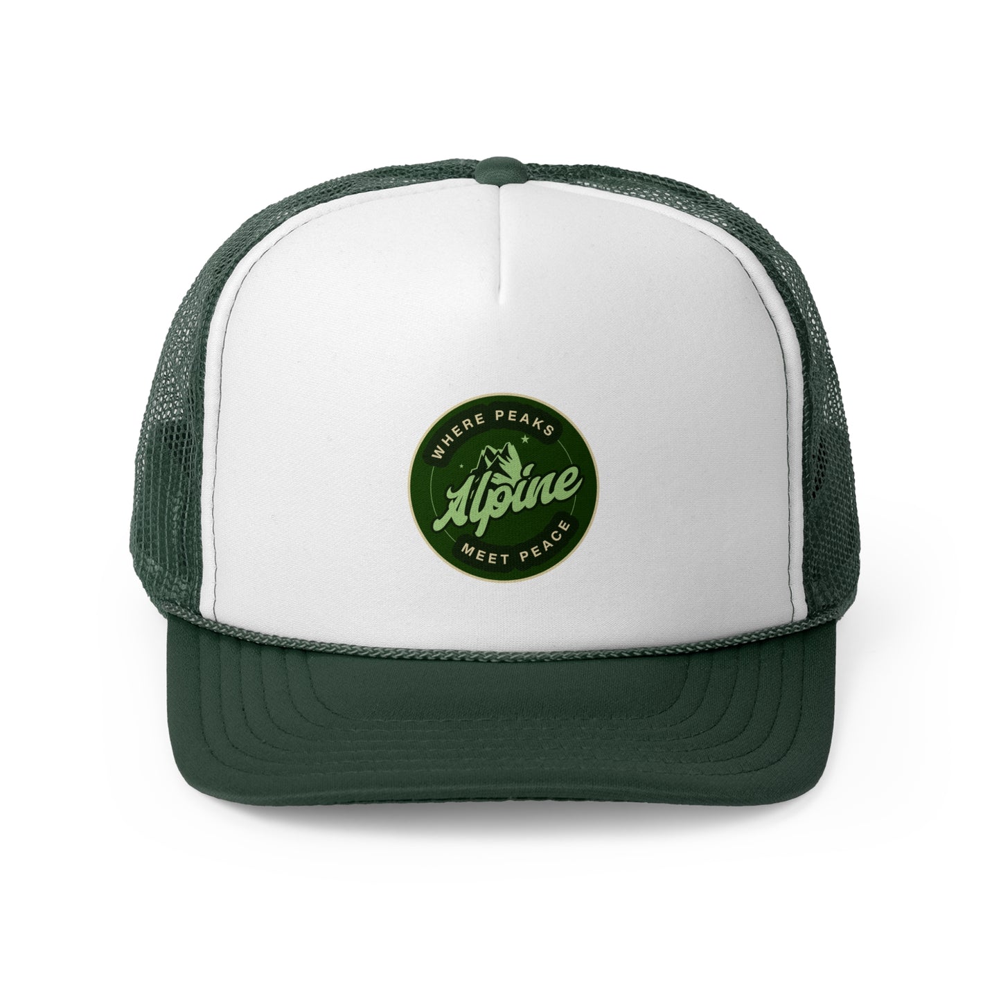 Adventure-Ready Trucker Cap - 'Where Peaks Meet Peace'