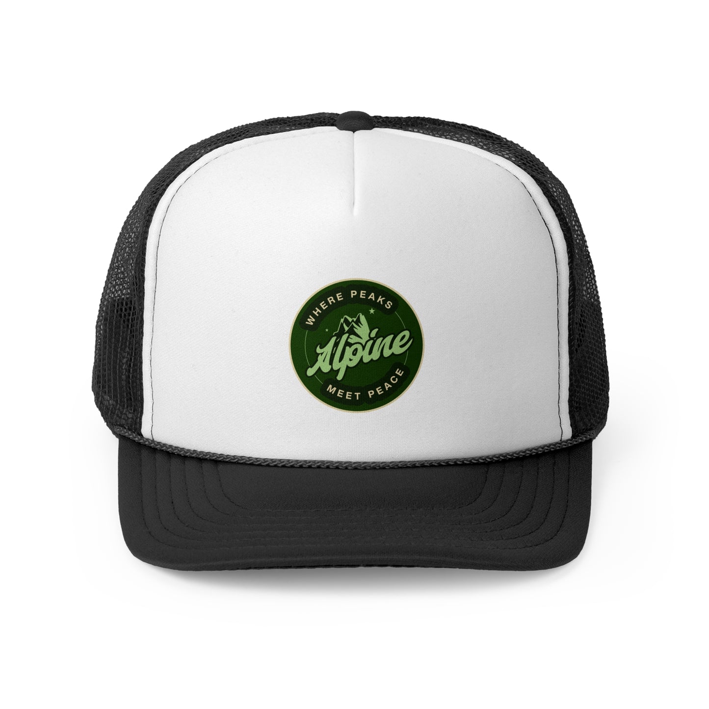 Adventure-Ready Trucker Cap - 'Where Peaks Meet Peace'