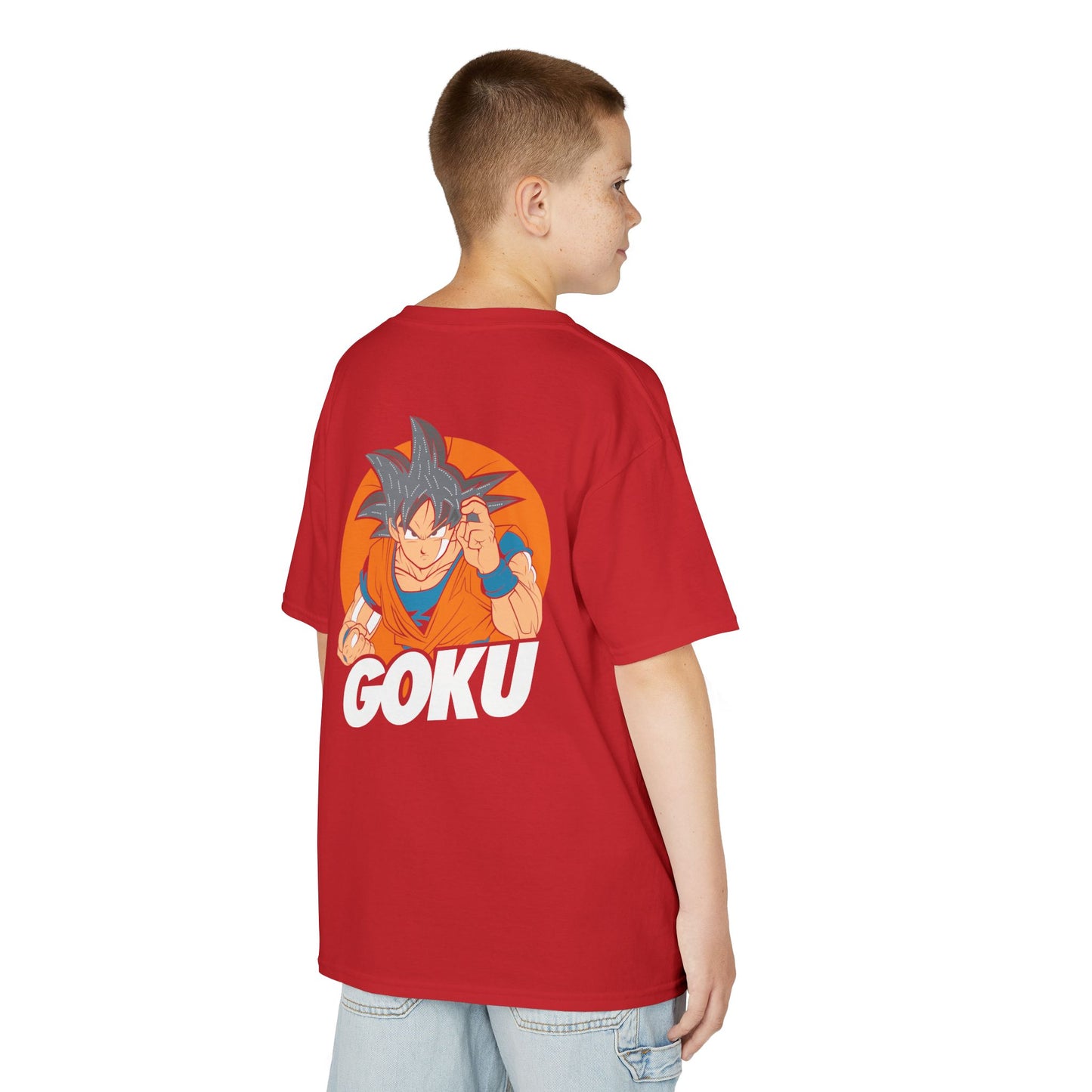 Goku Kids Heavy Cotton Tee – Fun Anime T-Shirt for Young Fans