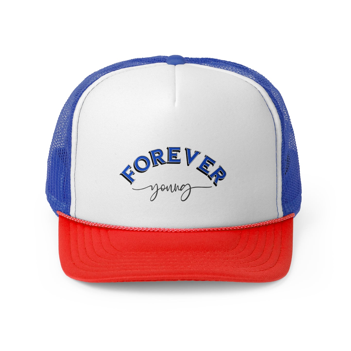 Forever Young Trucker Cap - Stylish Snapback Hat for Casual Outings
