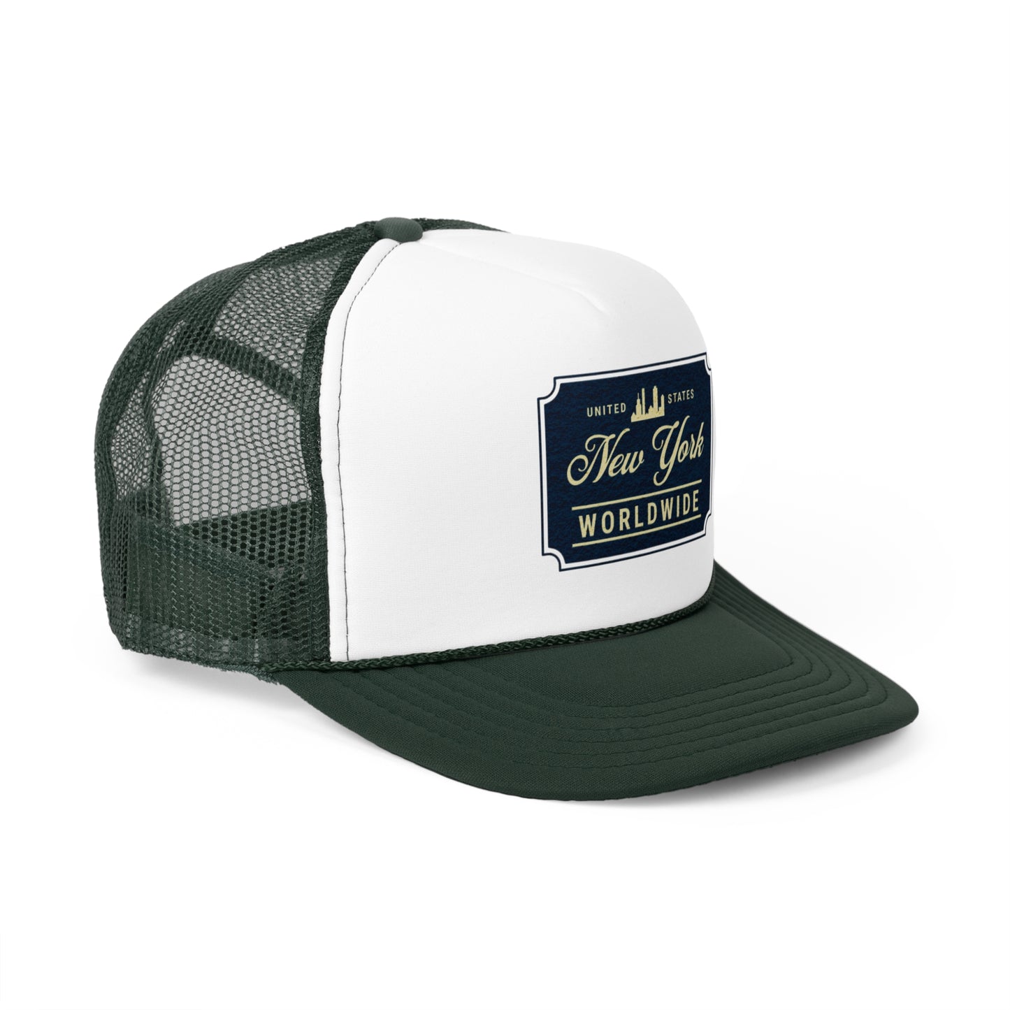 New York Worldwide Trucker Cap - Casual Style Hat for Travelers