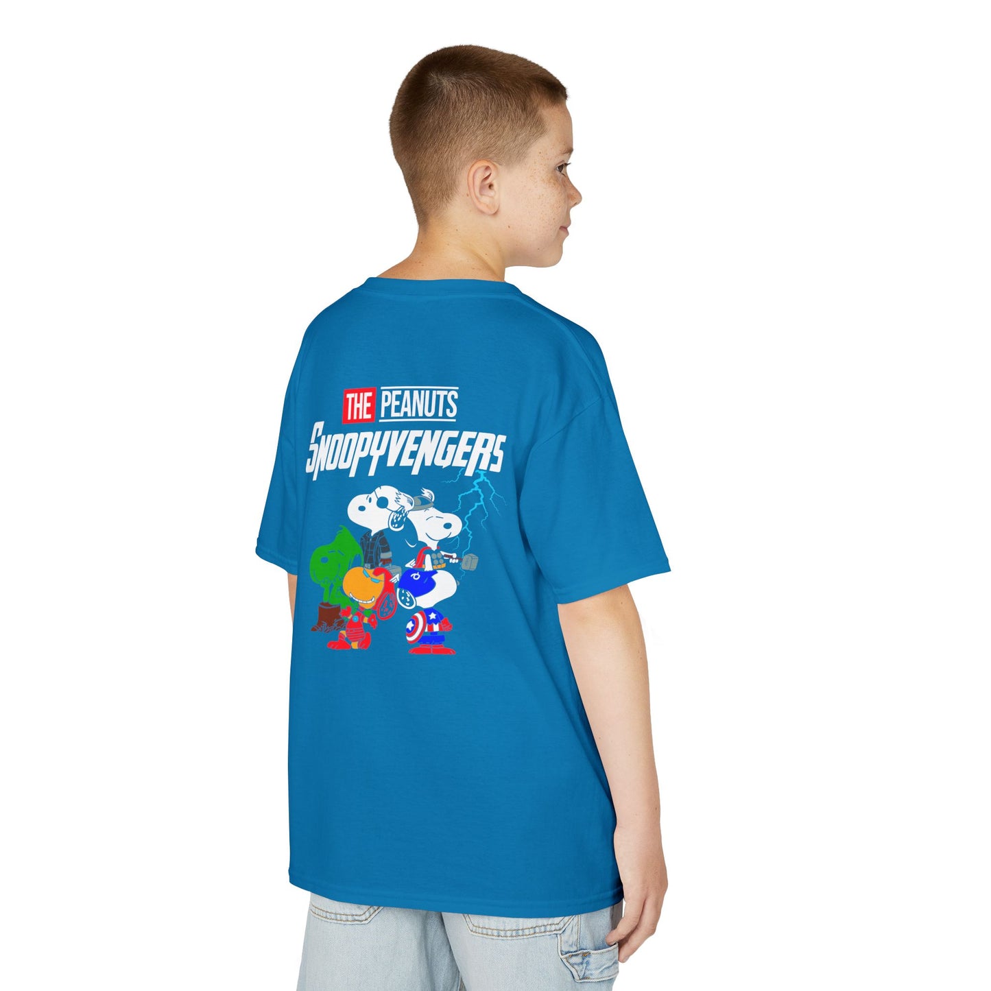 Kids Snoopyvengers Graphic Tee - Fun Cotton T-Shirt for Young Fans