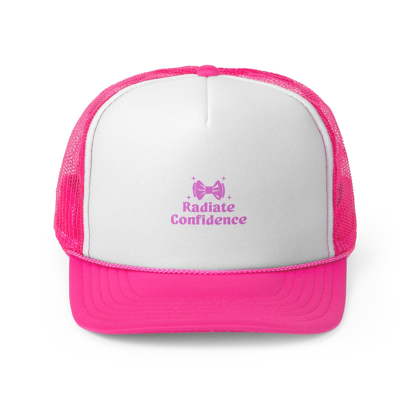 Radiate Confidence Trucker Cap - Empowering Hat for Self-Esteem and Motivation