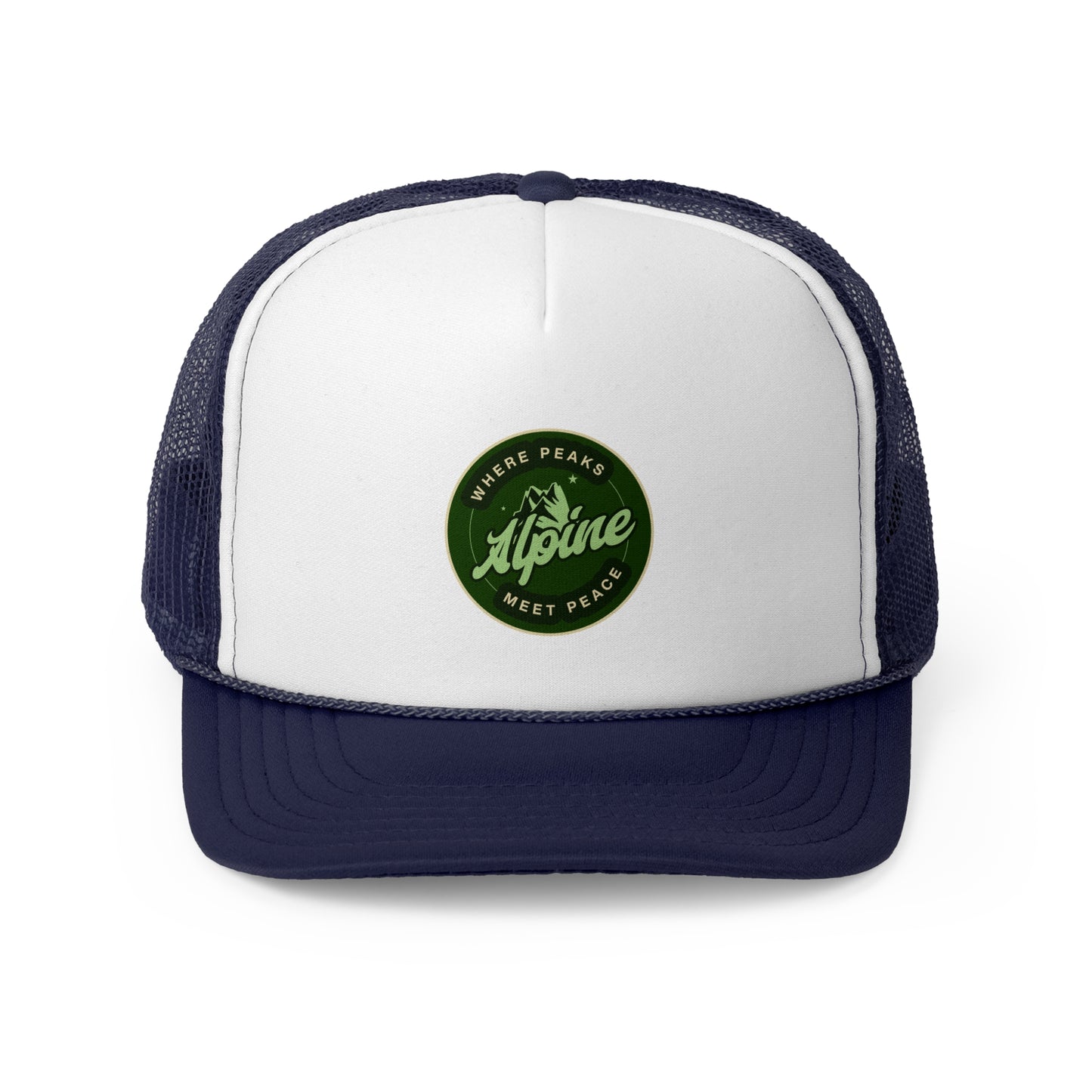 Adventure-Ready Trucker Cap - 'Where Peaks Meet Peace'