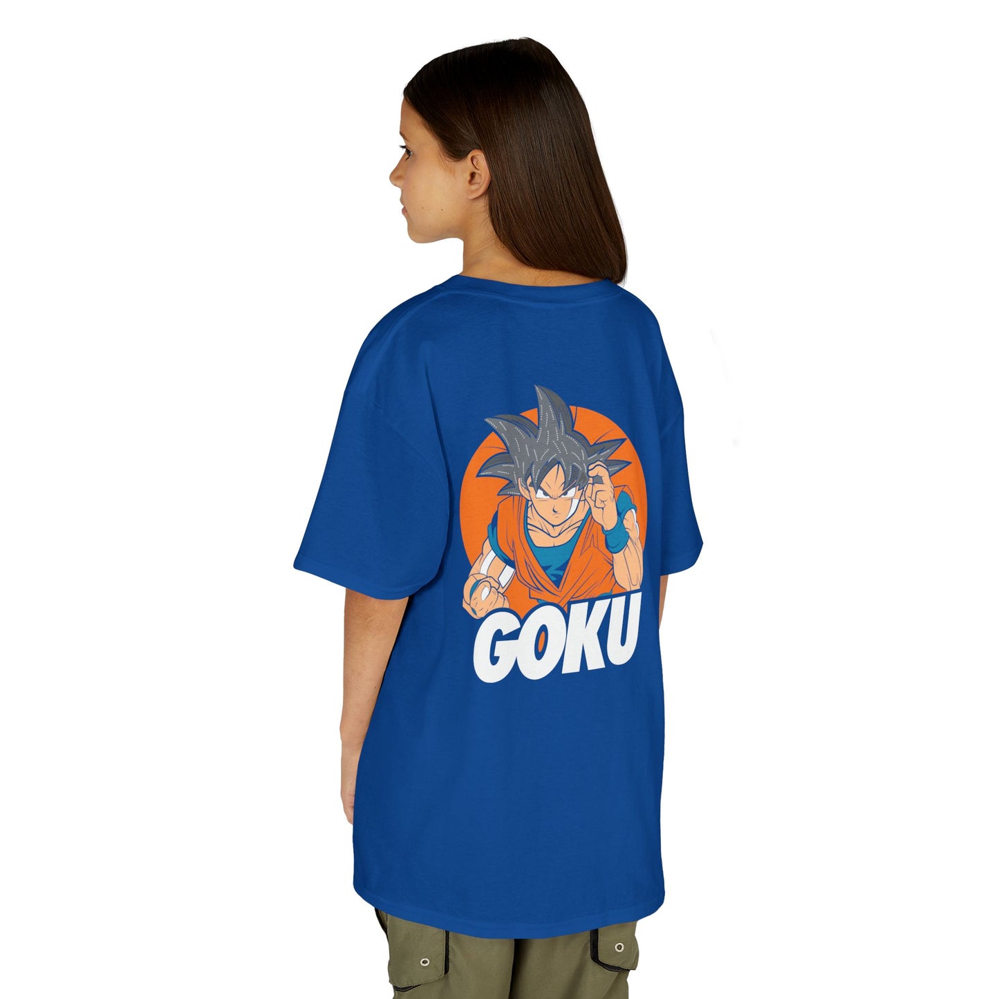 Goku Kids Heavy Cotton Tee – Fun Anime T-Shirt for Young Fans