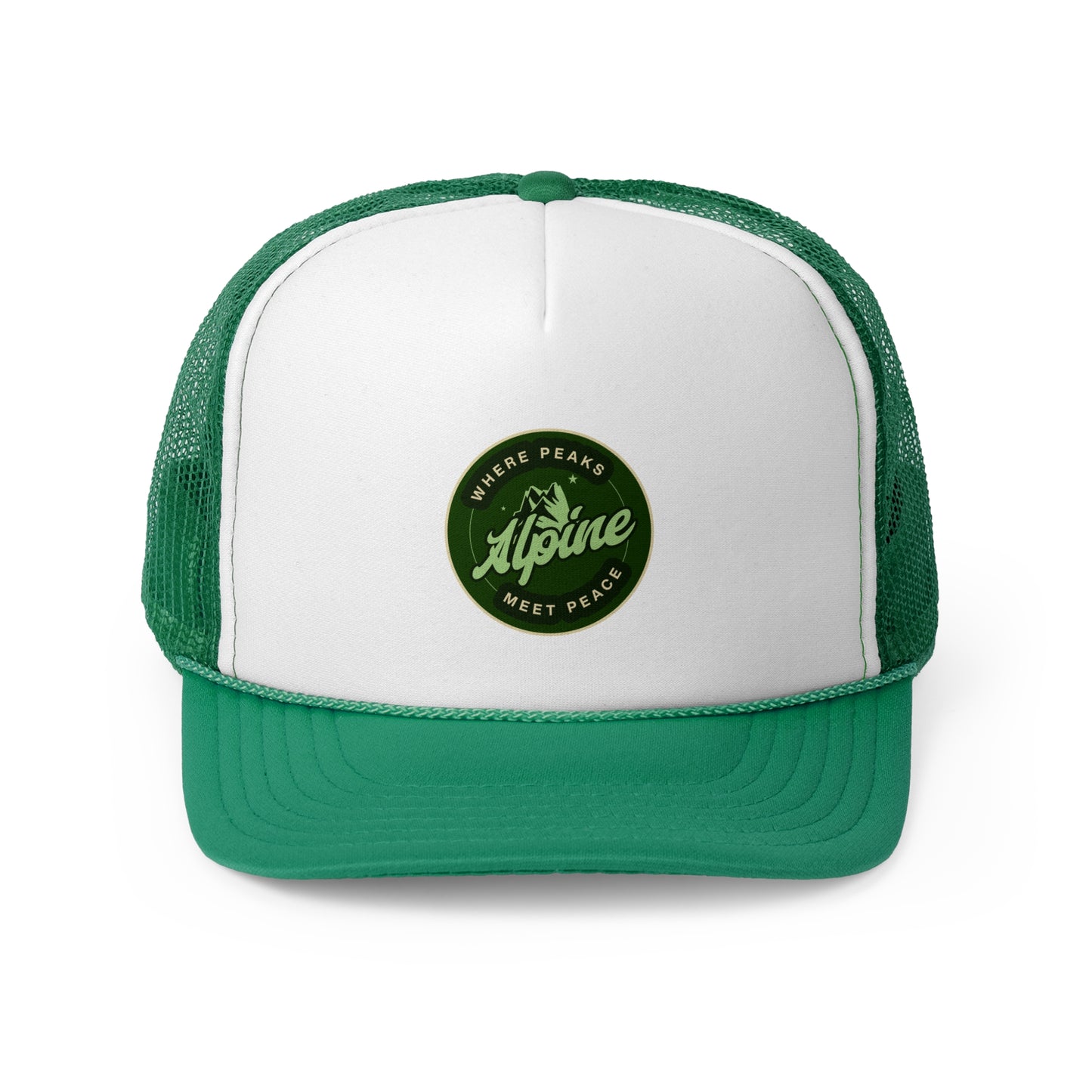 Adventure-Ready Trucker Cap - 'Where Peaks Meet Peace'