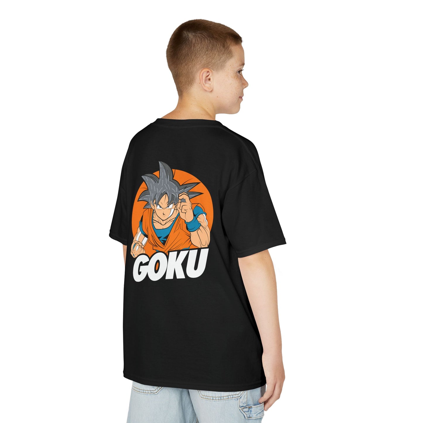 Goku Kids Heavy Cotton Tee – Fun Anime T-Shirt for Young Fans