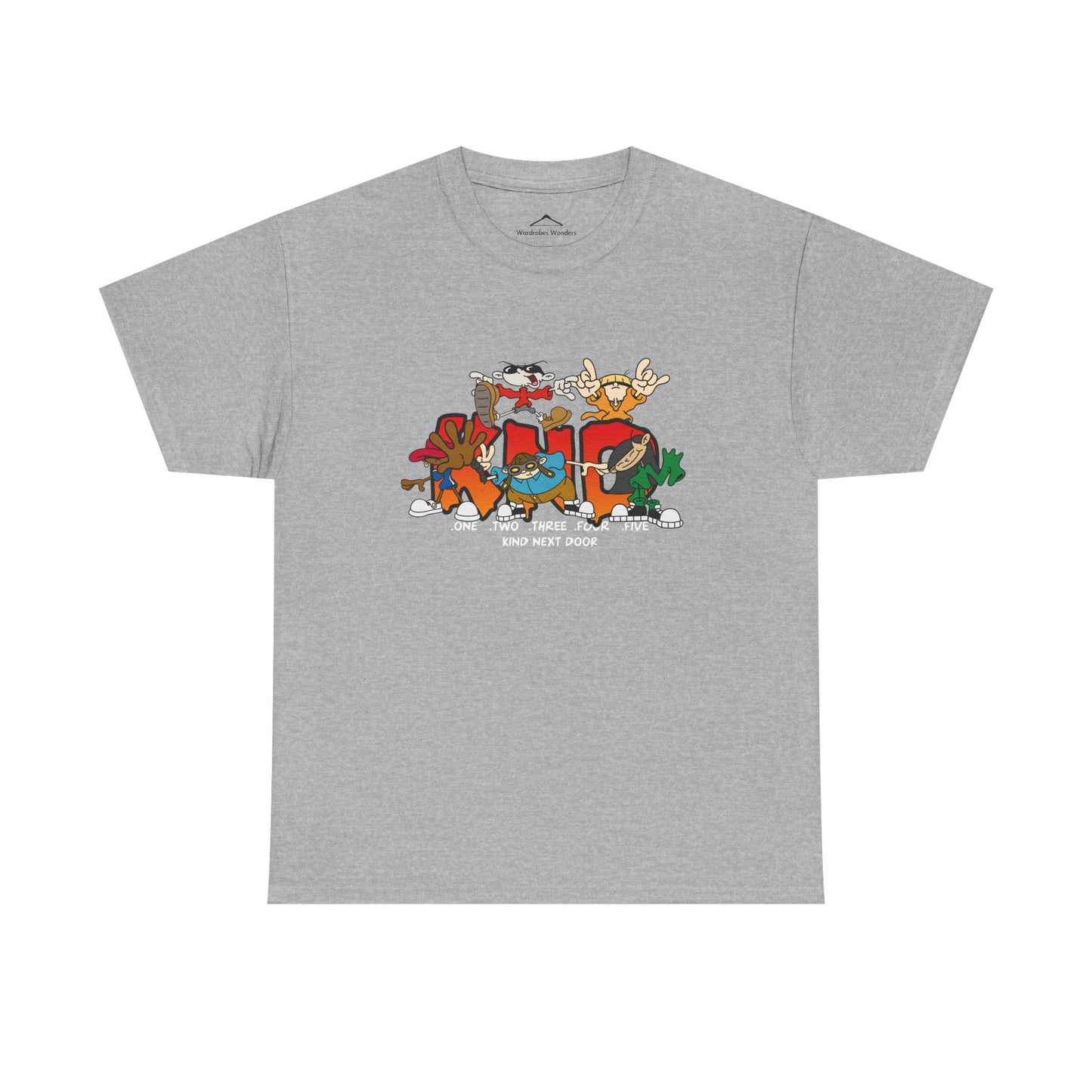 Cartoon Inspired Tee - Unisex Heavy Cotton Shirt for a Fun Look