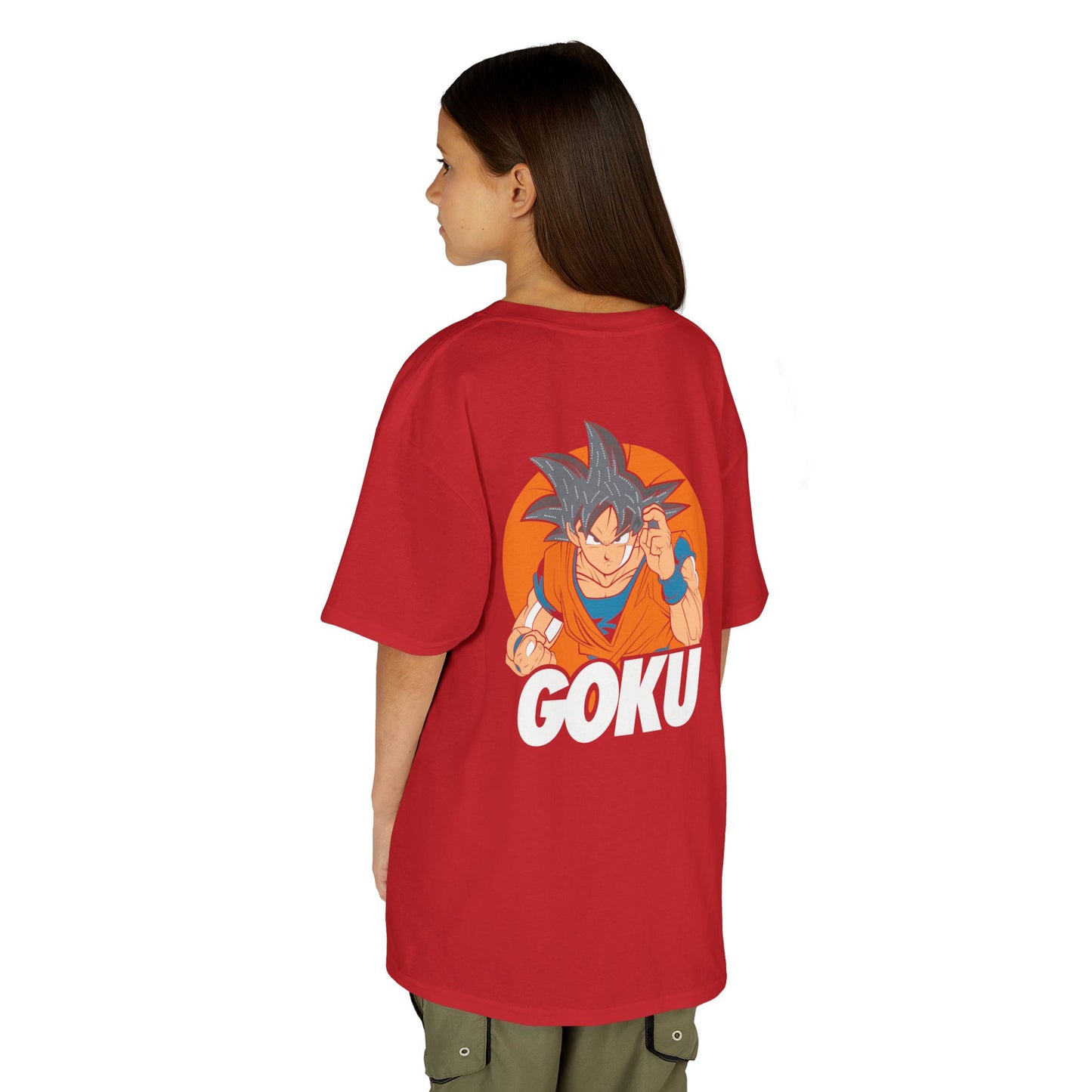 Goku Kids Heavy Cotton Tee – Fun Anime T-Shirt for Young Fans