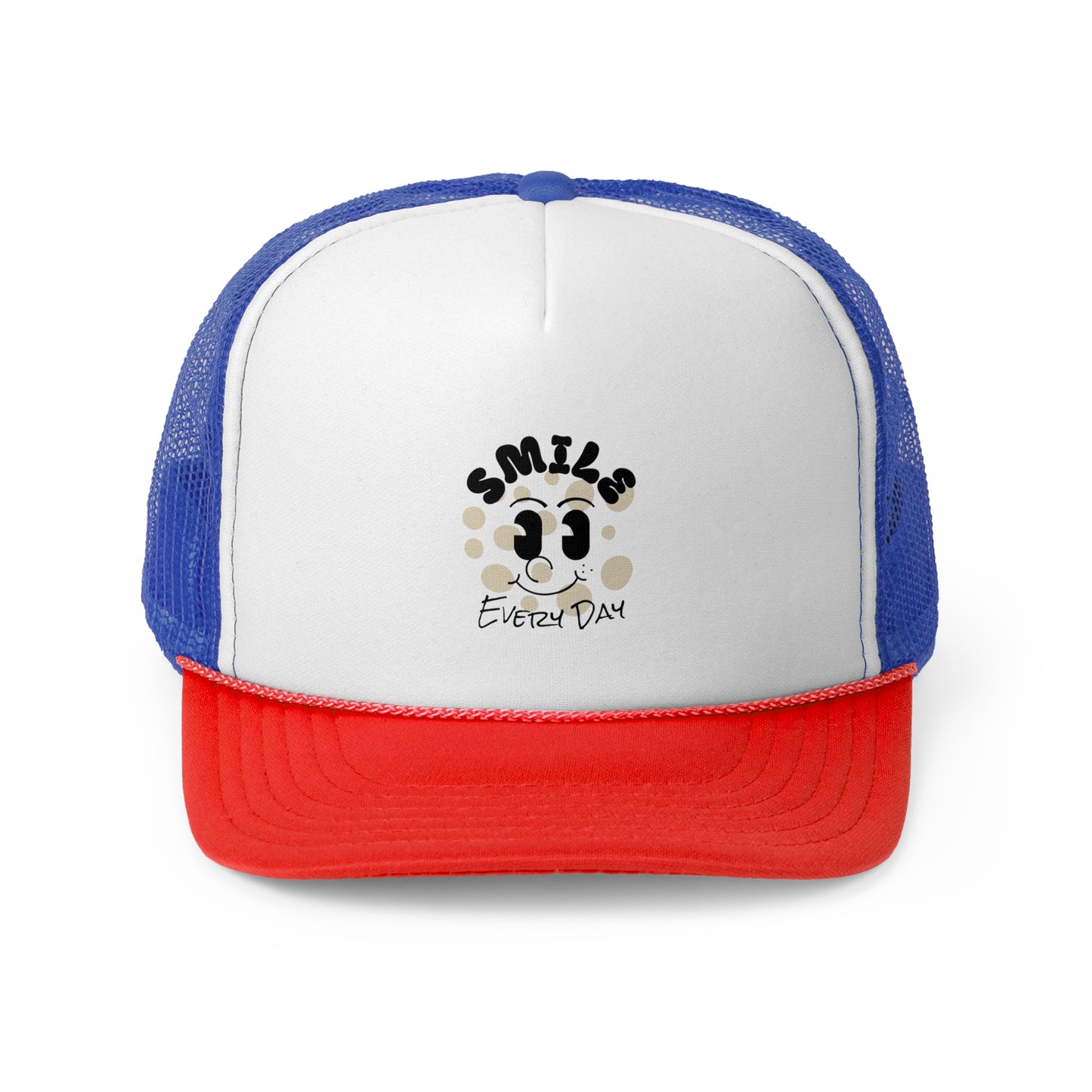 Smiles Every Day Trucker Cap, Fun Hat for Sunshine Lovers