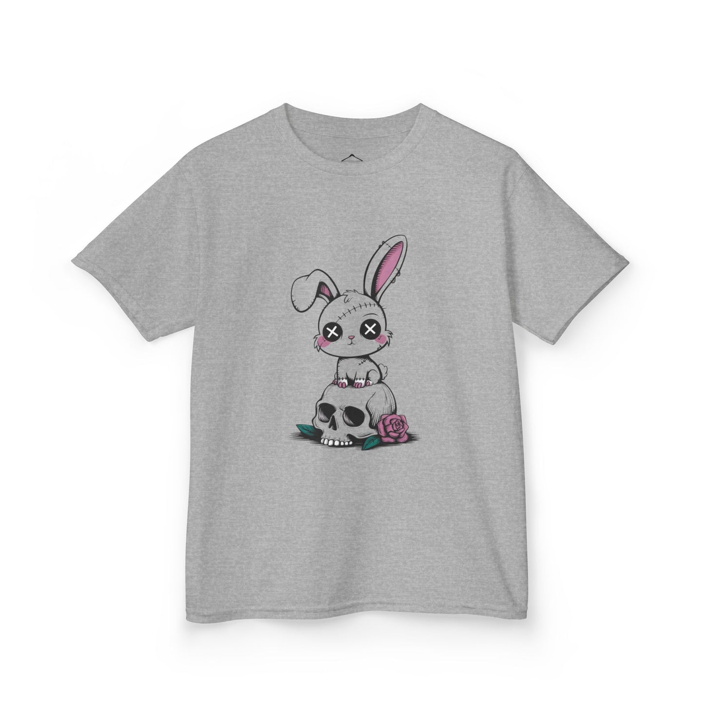 Cute Bunny Skull Kids Tee, Halloween Shirt, Kids T-Shirt, Unique Gift for Kids