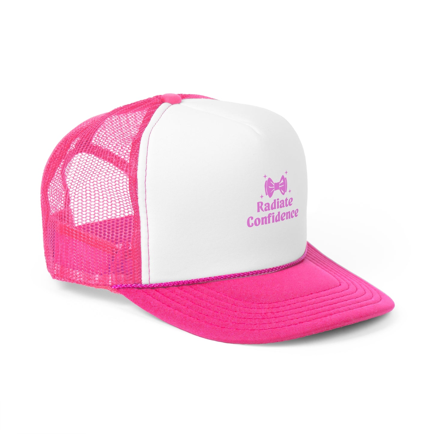 Radiate Confidence Trucker Cap - Empowering Hat for Self-Esteem and Motivation