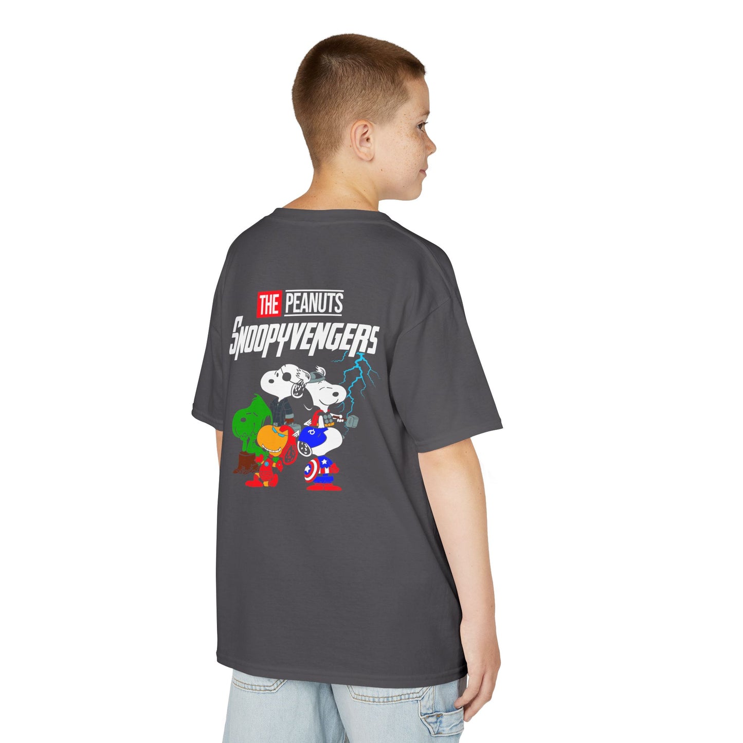 Kids Snoopyvengers Graphic Tee - Fun Cotton T-Shirt for Young Fans