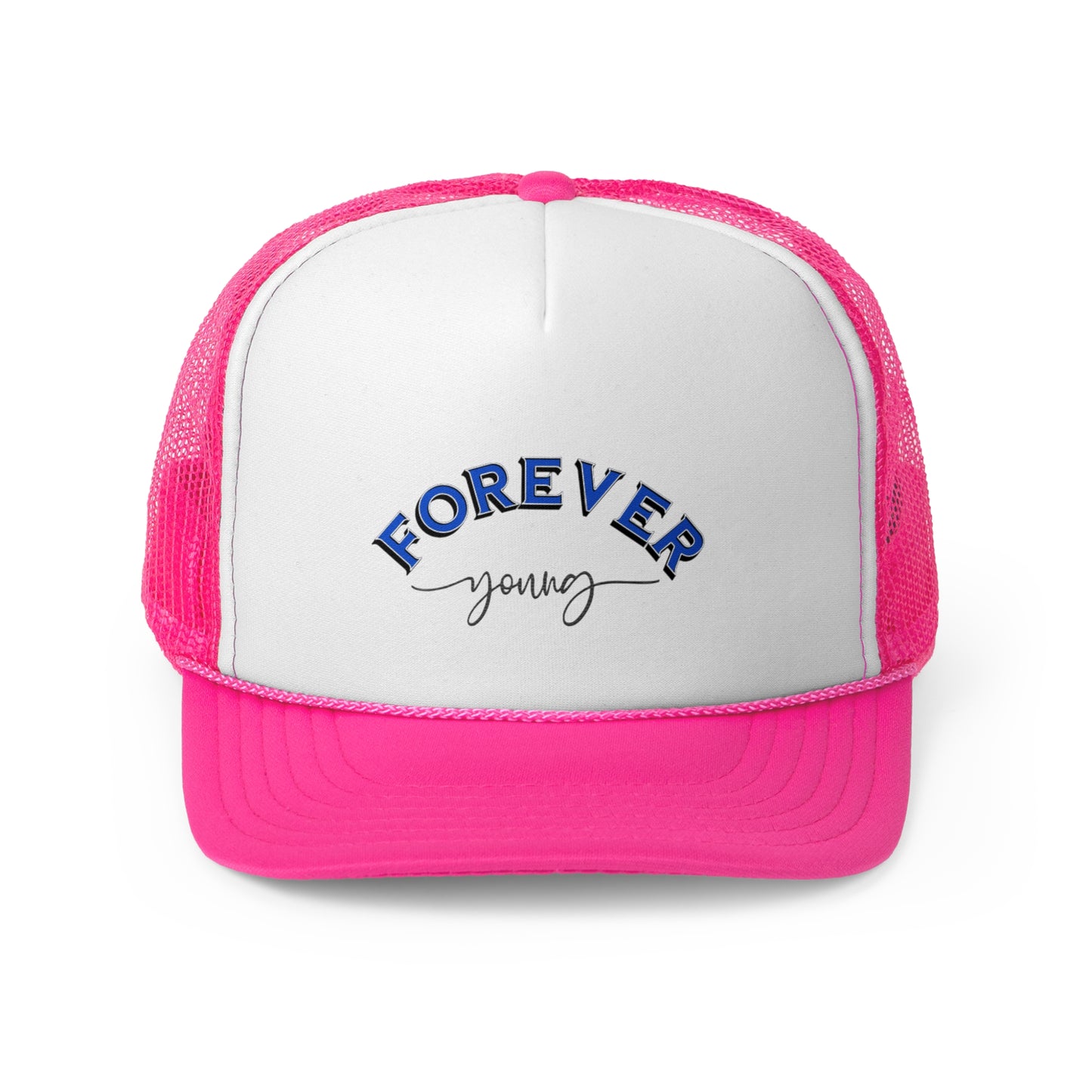 Forever Young Trucker Cap - Stylish Snapback Hat for Casual Outings