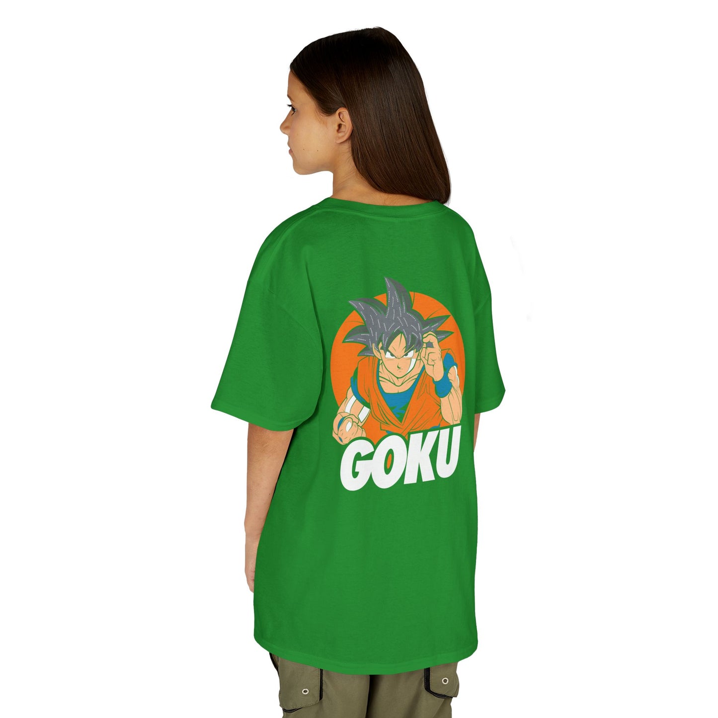 Goku Kids Heavy Cotton Tee – Fun Anime T-Shirt for Young Fans