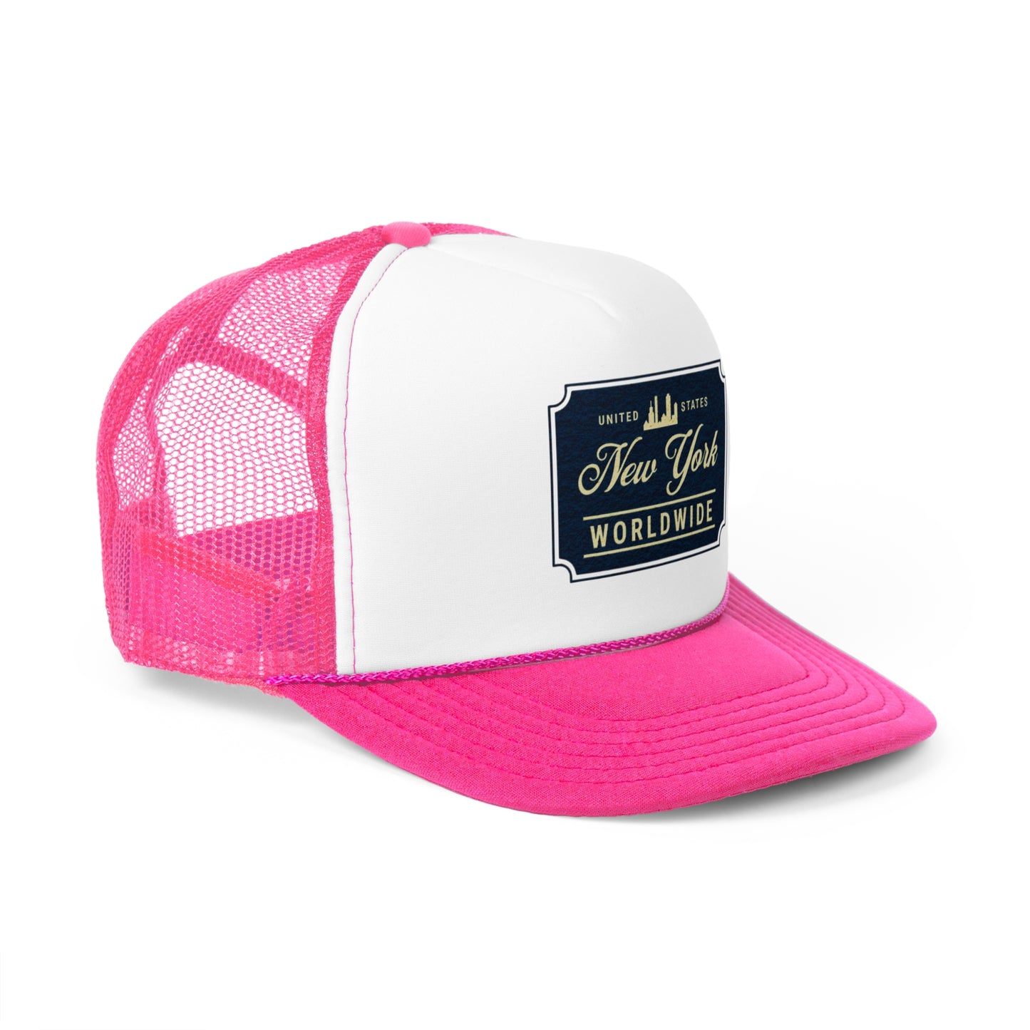 New York Worldwide Trucker Cap - Casual Style Hat for Travelers
