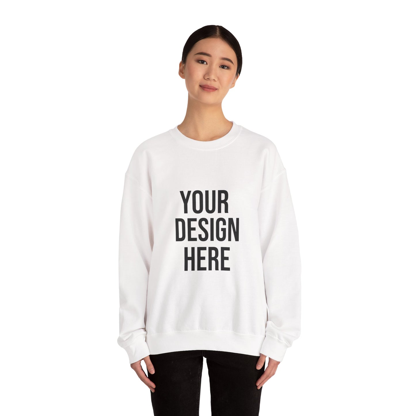Your Design Here Custom Printed Crewneck Sweatshirt