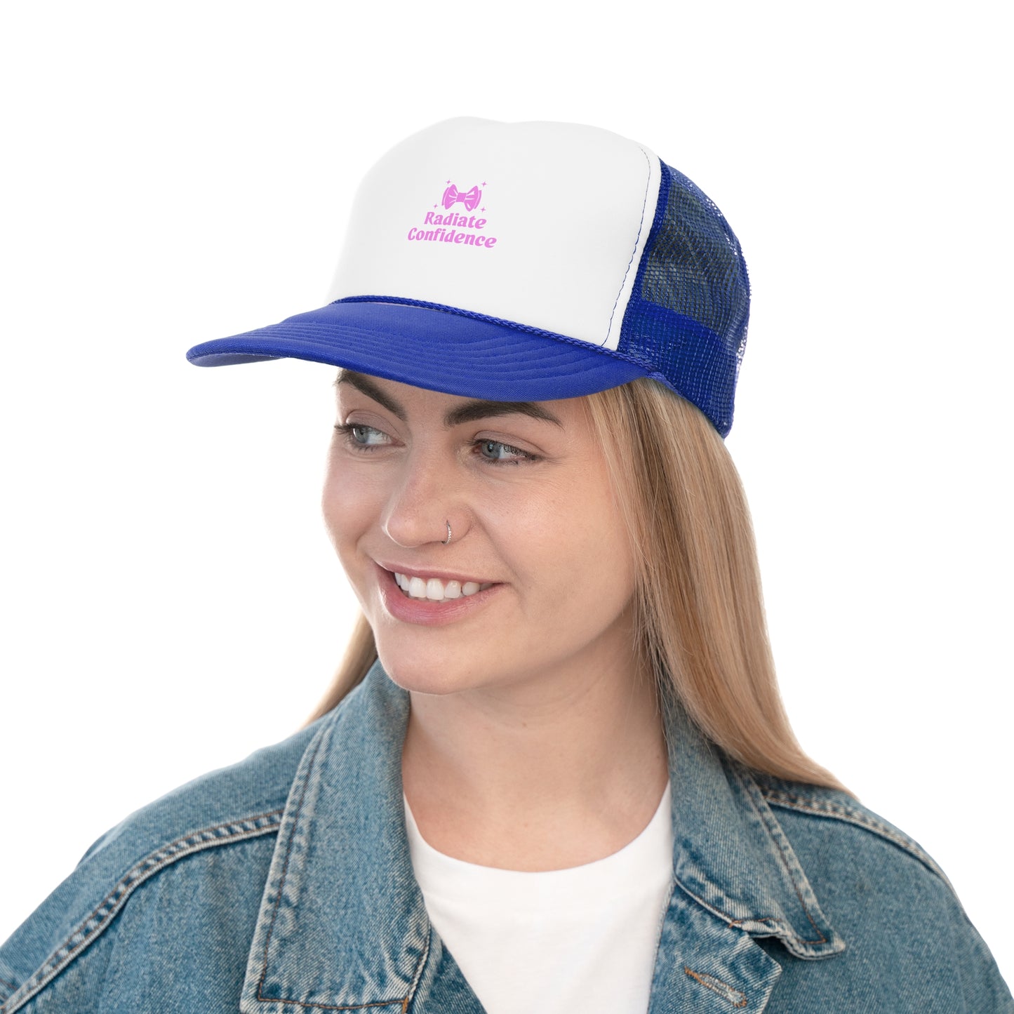 Radiate Confidence Trucker Cap - Empowering Hat for Self-Esteem and Motivation