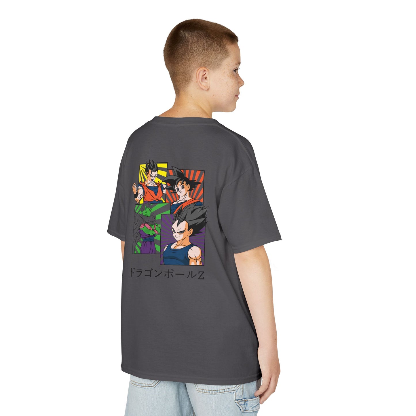 Kids Dragon Ball Z Graphic Tee - Heavy Cotton T-Shirt for Young Fans