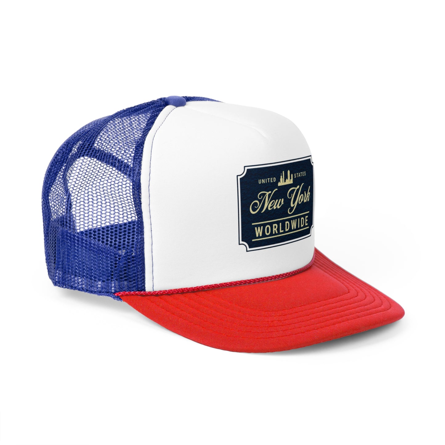 New York Worldwide Trucker Cap - Casual Style Hat for Travelers