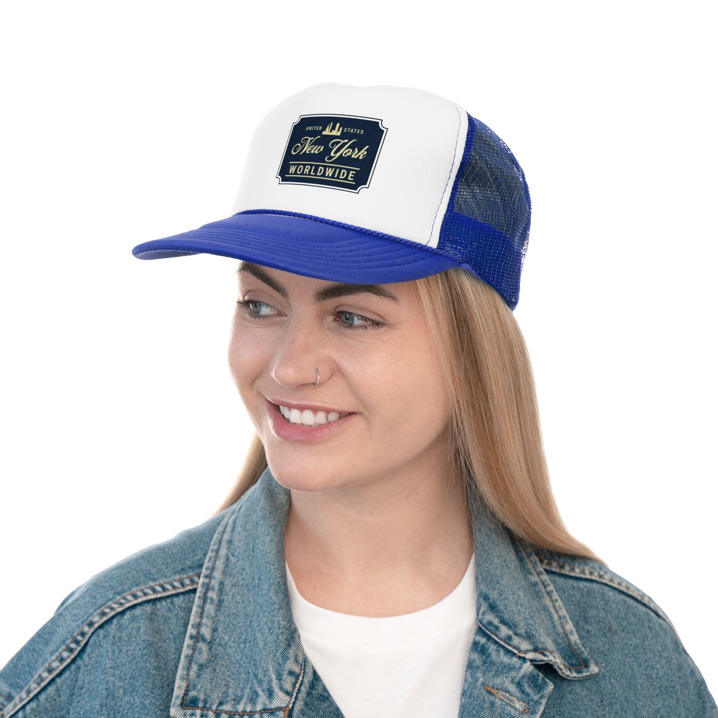 New York Worldwide Trucker Cap - Casual Style Hat for Travelers
