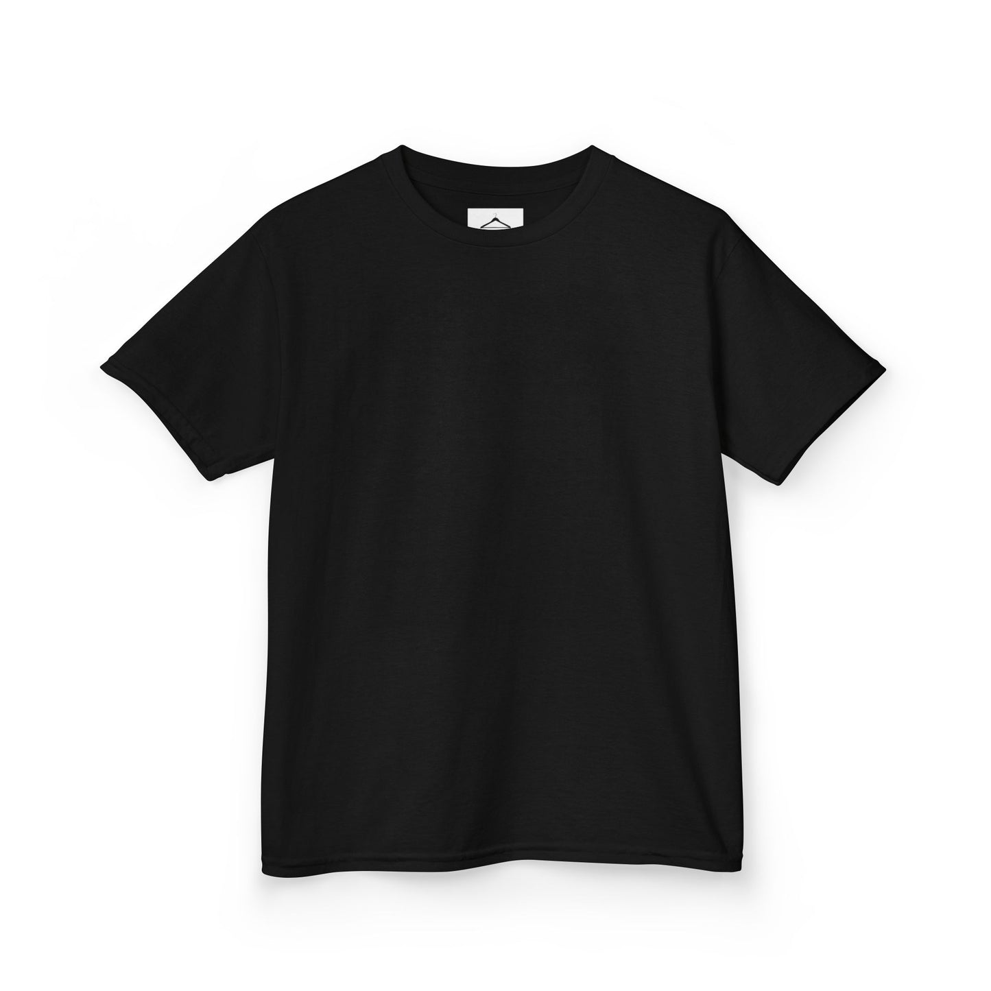 Kids Anime Character Tee - Fun Black Heavy Cotton T-Shirt for Young Fans