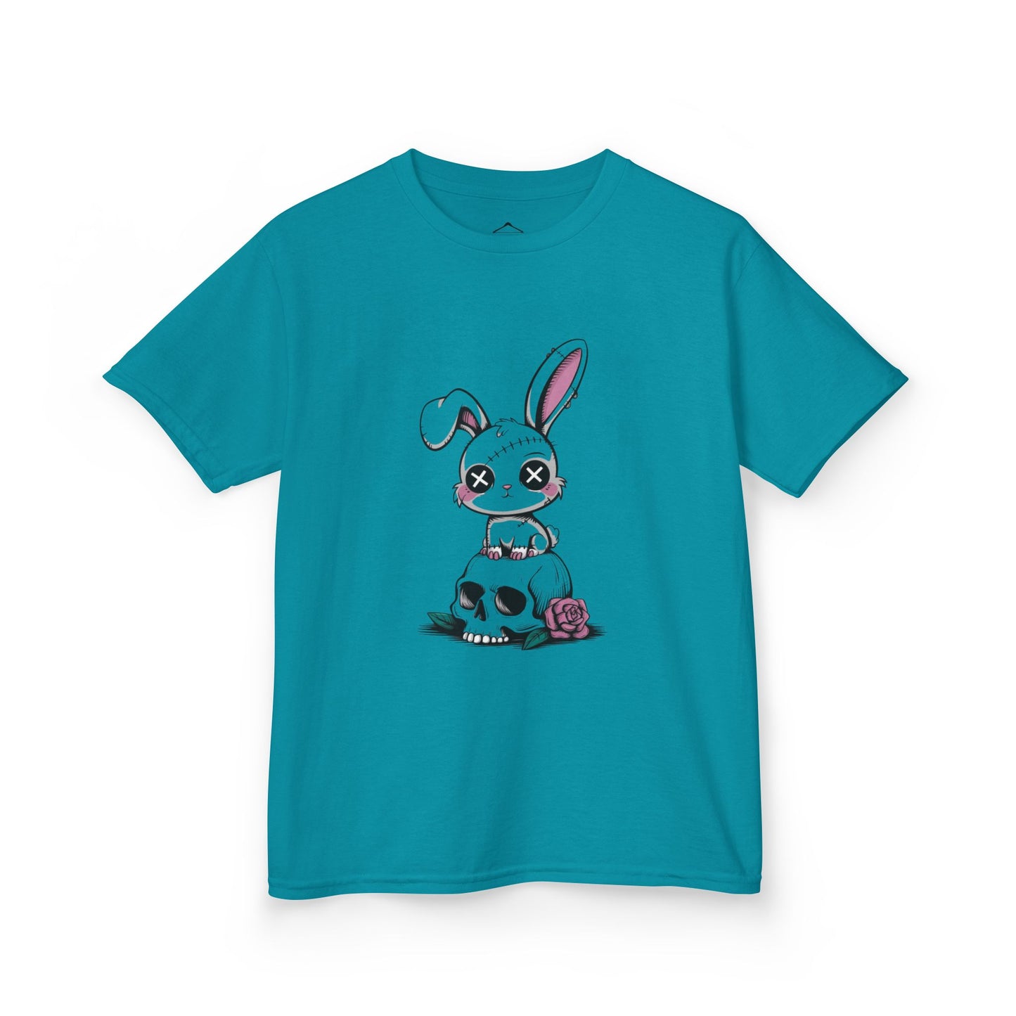 Cute Bunny Skull Kids Tee, Halloween Shirt, Kids T-Shirt, Unique Gift for Kids