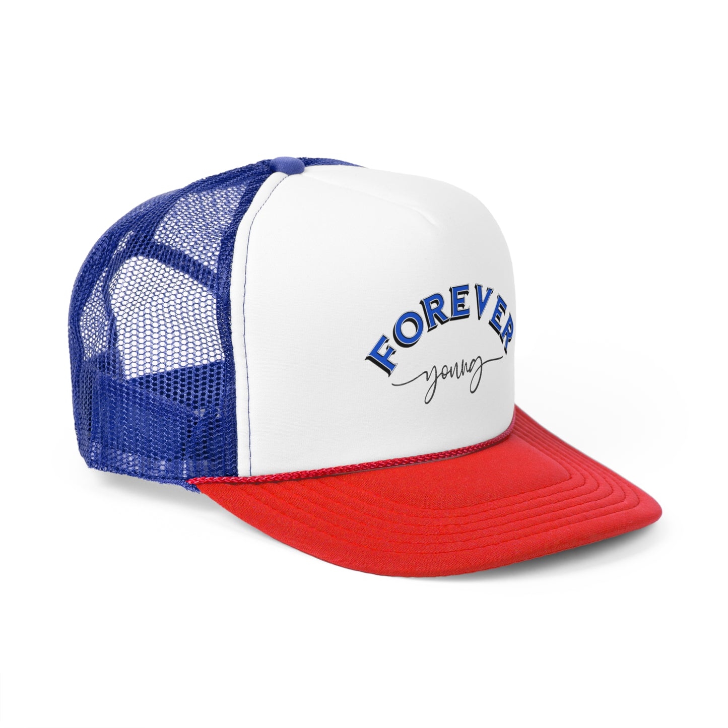 Forever Young Trucker Cap - Stylish Snapback Hat for Casual Outings