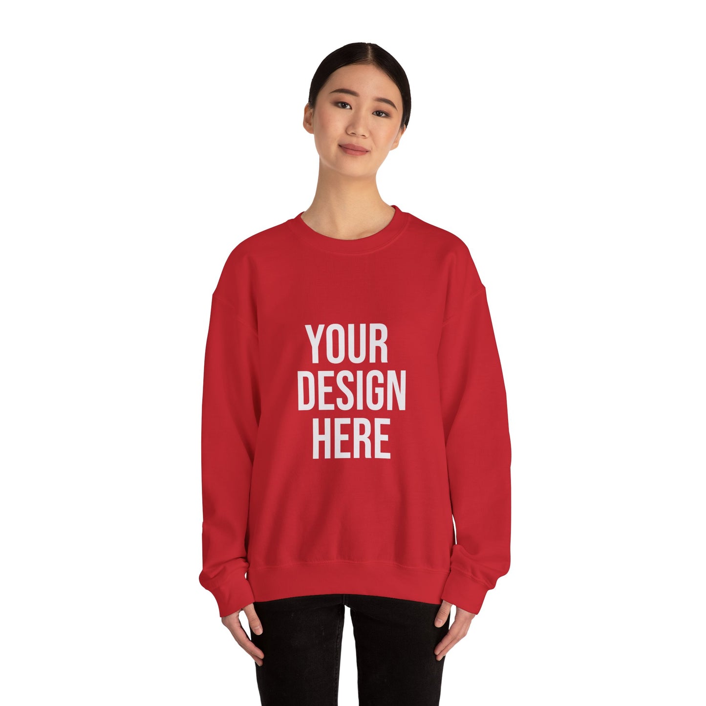 Your Design Here Custom Printed Crewneck Sweatshirt
