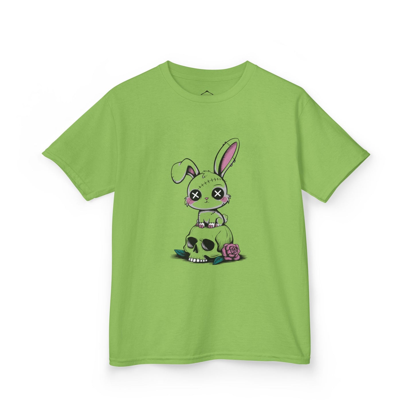 Cute Bunny Skull Kids Tee, Halloween Shirt, Kids T-Shirt, Unique Gift for Kids