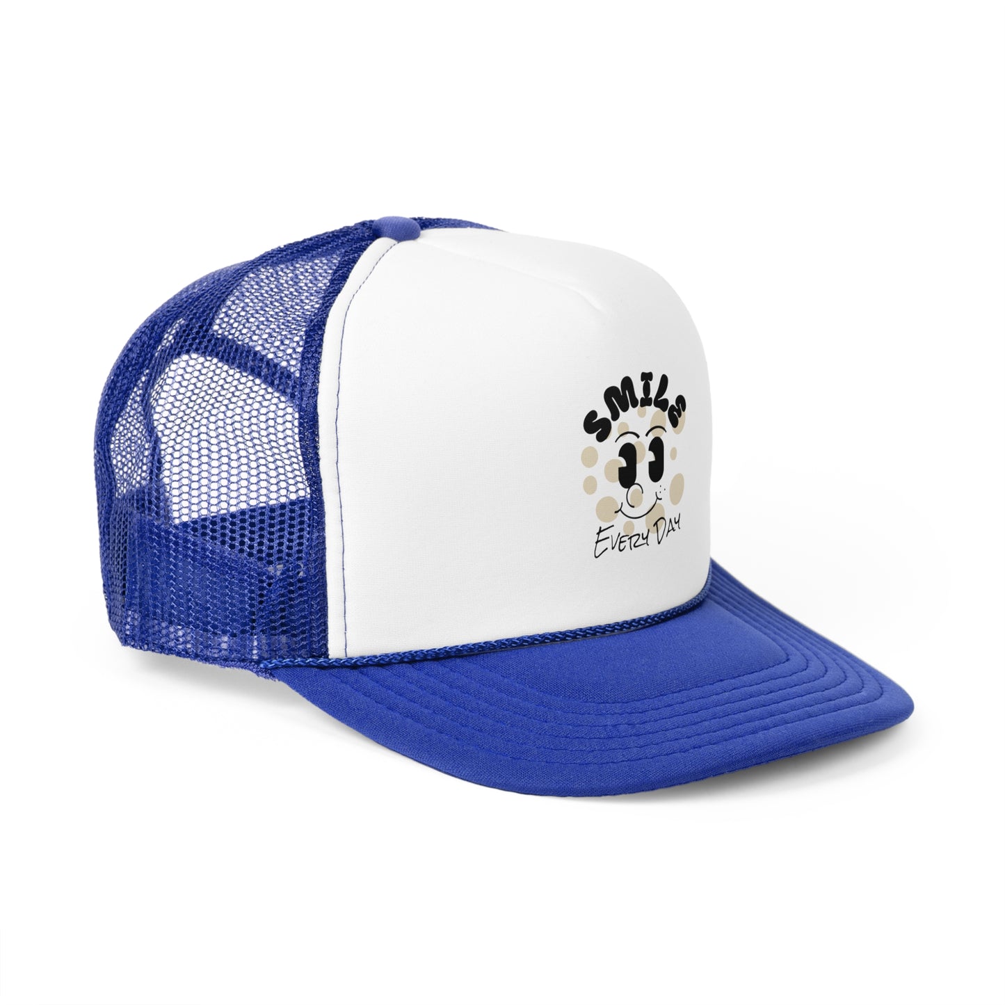 Smiles Every Day Trucker Cap, Fun Hat for Sunshine Lovers