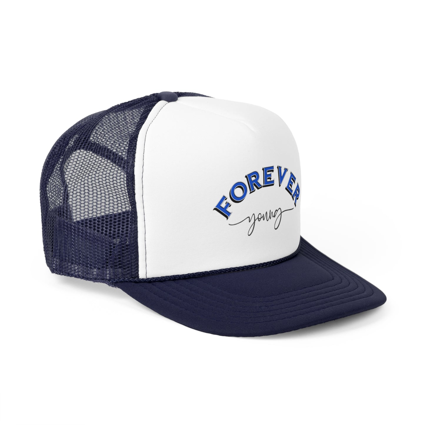 Forever Young Trucker Cap - Stylish Snapback Hat for Casual Outings