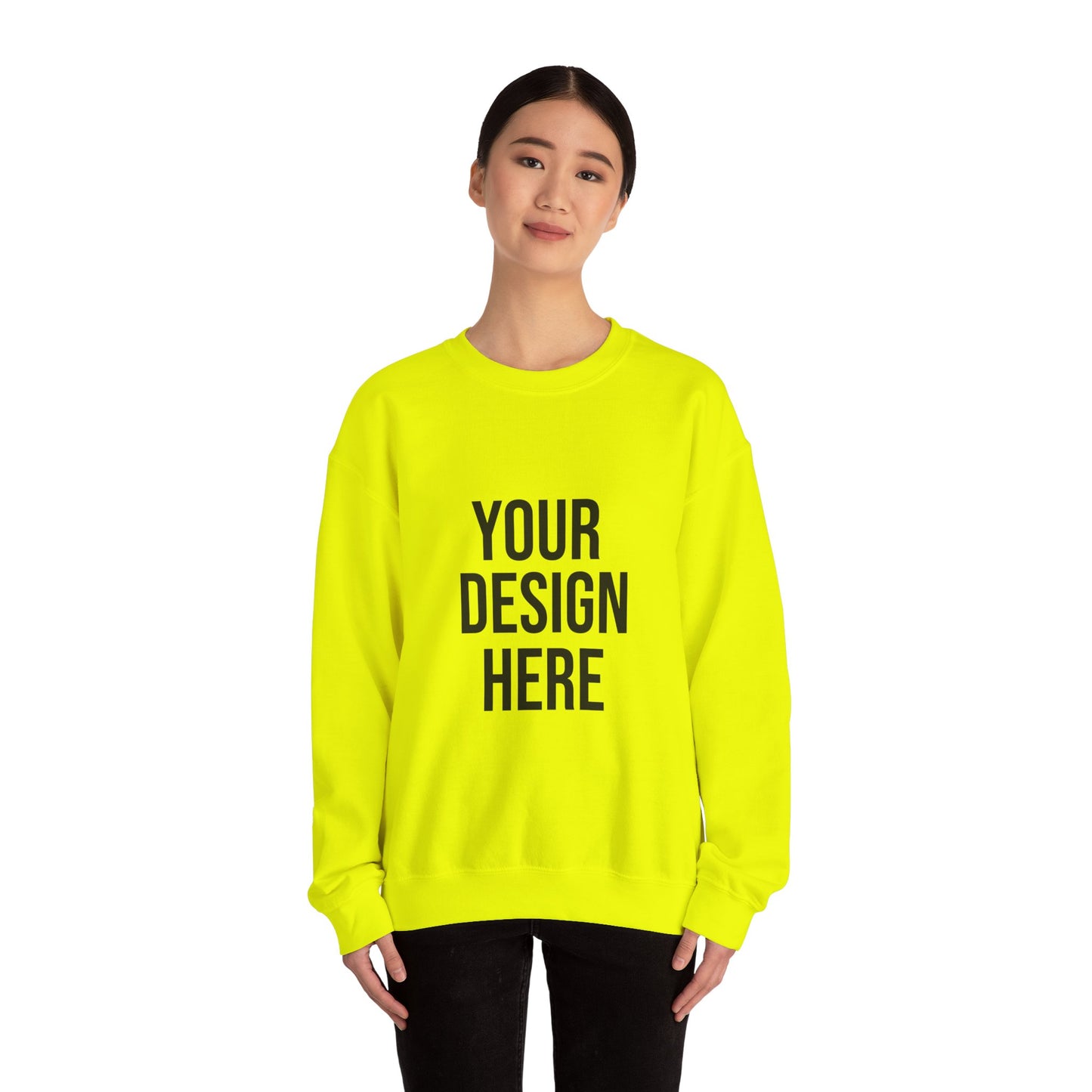 Your Design Here Custom Printed Crewneck Sweatshirt