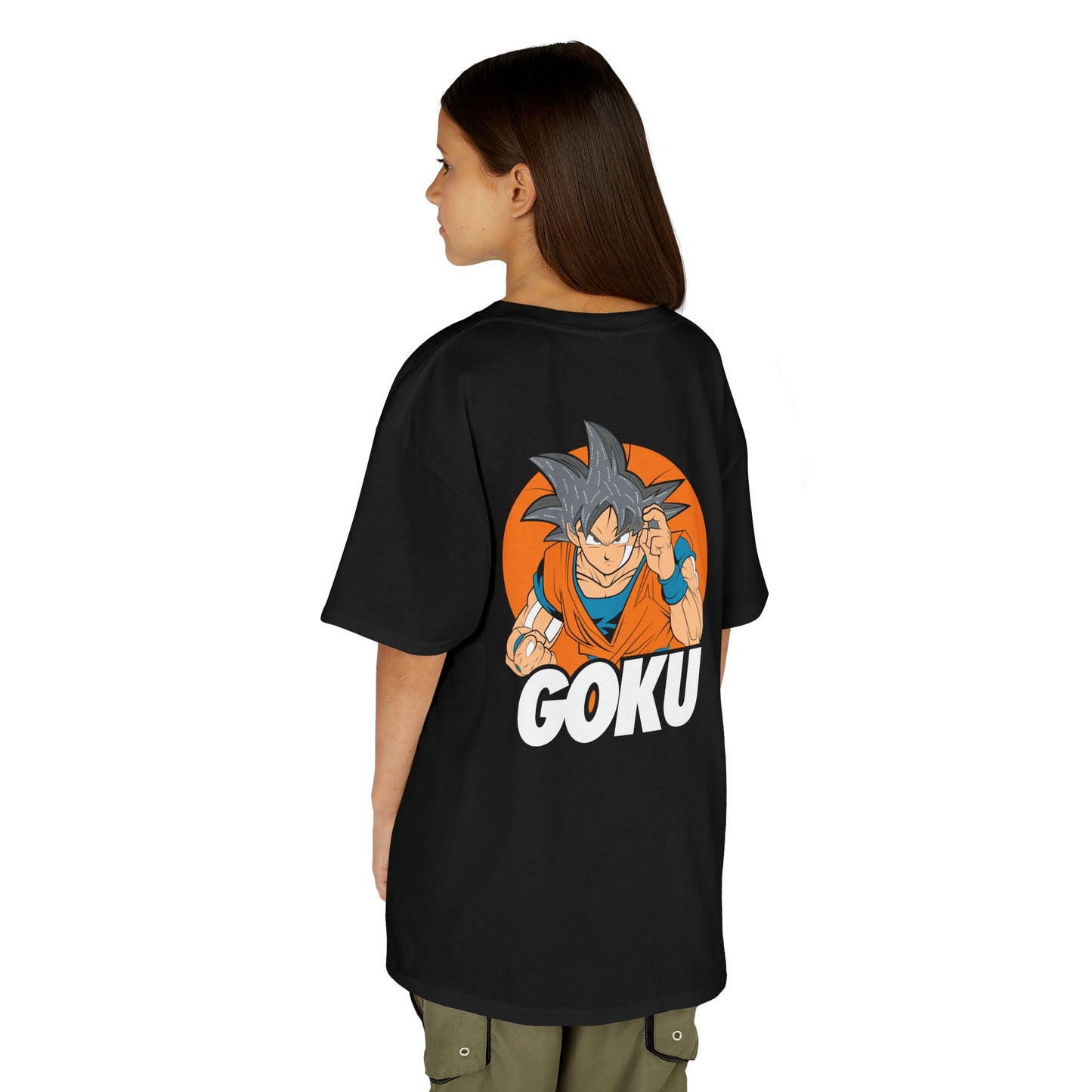 Goku Kids Heavy Cotton Tee – Fun Anime T-Shirt for Young Fans