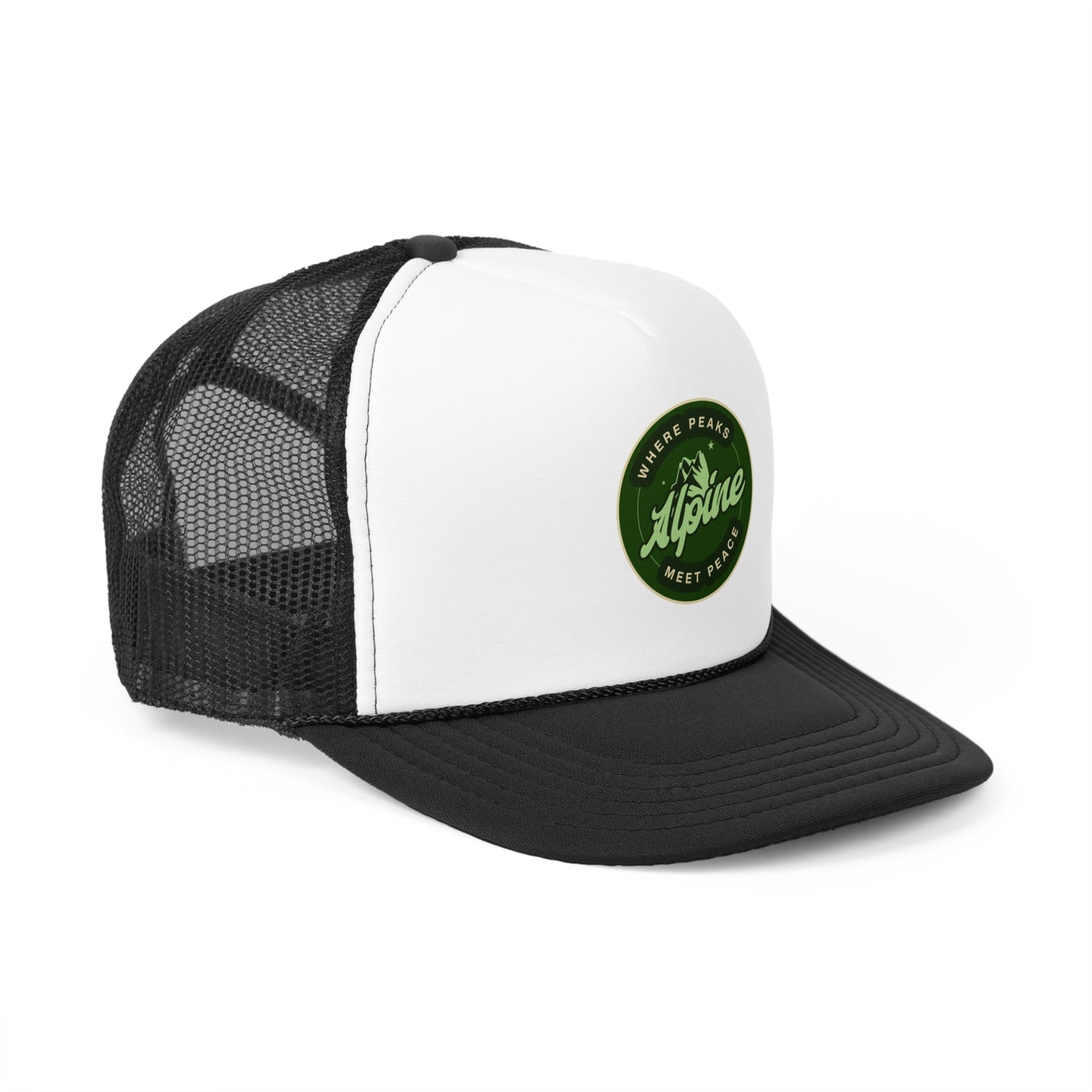 Adventure-Ready Trucker Cap - 'Where Peaks Meet Peace'