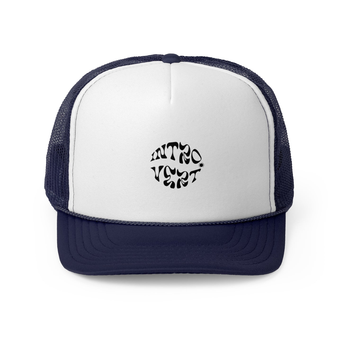 Retro Trucker Cap - Stylish Black and White Design