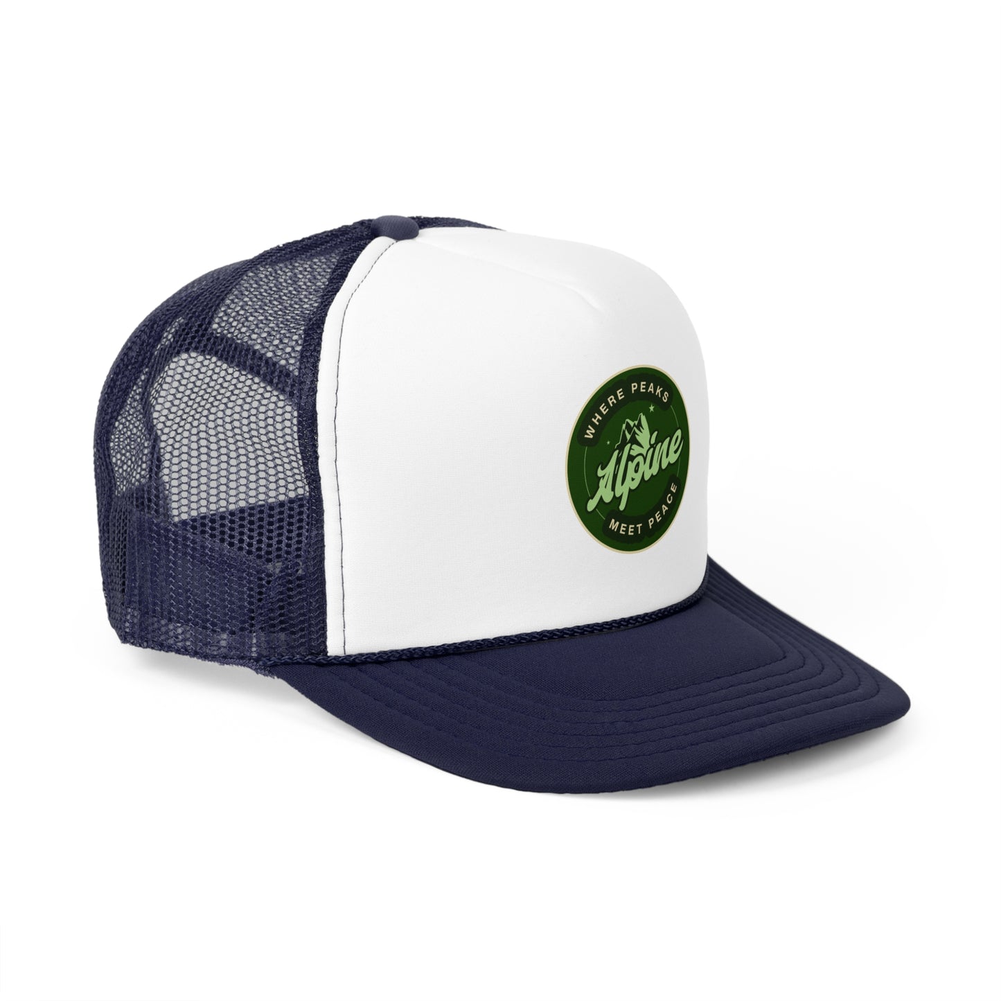 Adventure-Ready Trucker Cap - 'Where Peaks Meet Peace'