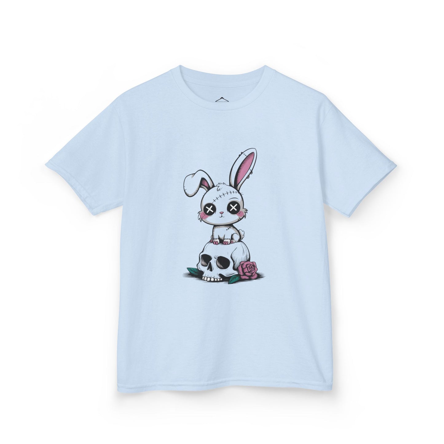 Cute Bunny Skull Kids Tee, Halloween Shirt, Kids T-Shirt, Unique Gift for Kids