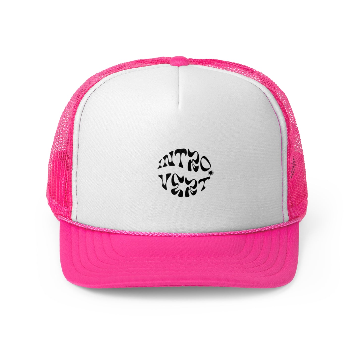 Retro Trucker Cap - Stylish Black and White Design