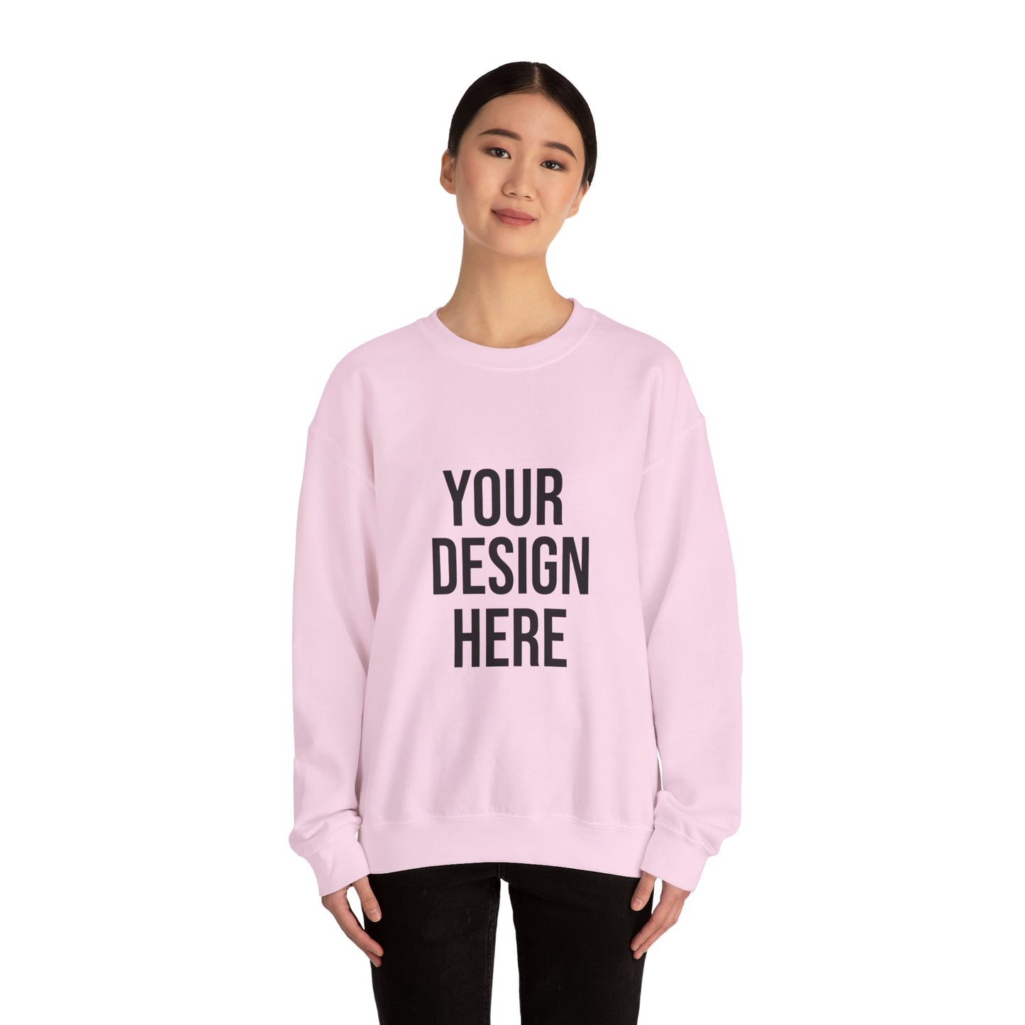 Your Design Here Custom Printed Crewneck Sweatshirt