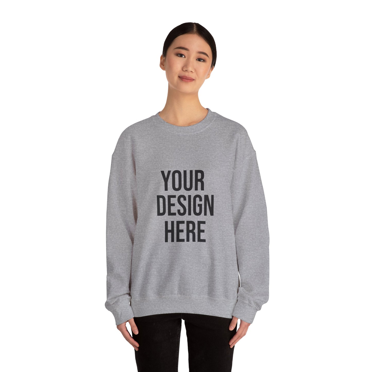 Your Design Here Custom Printed Crewneck Sweatshirt