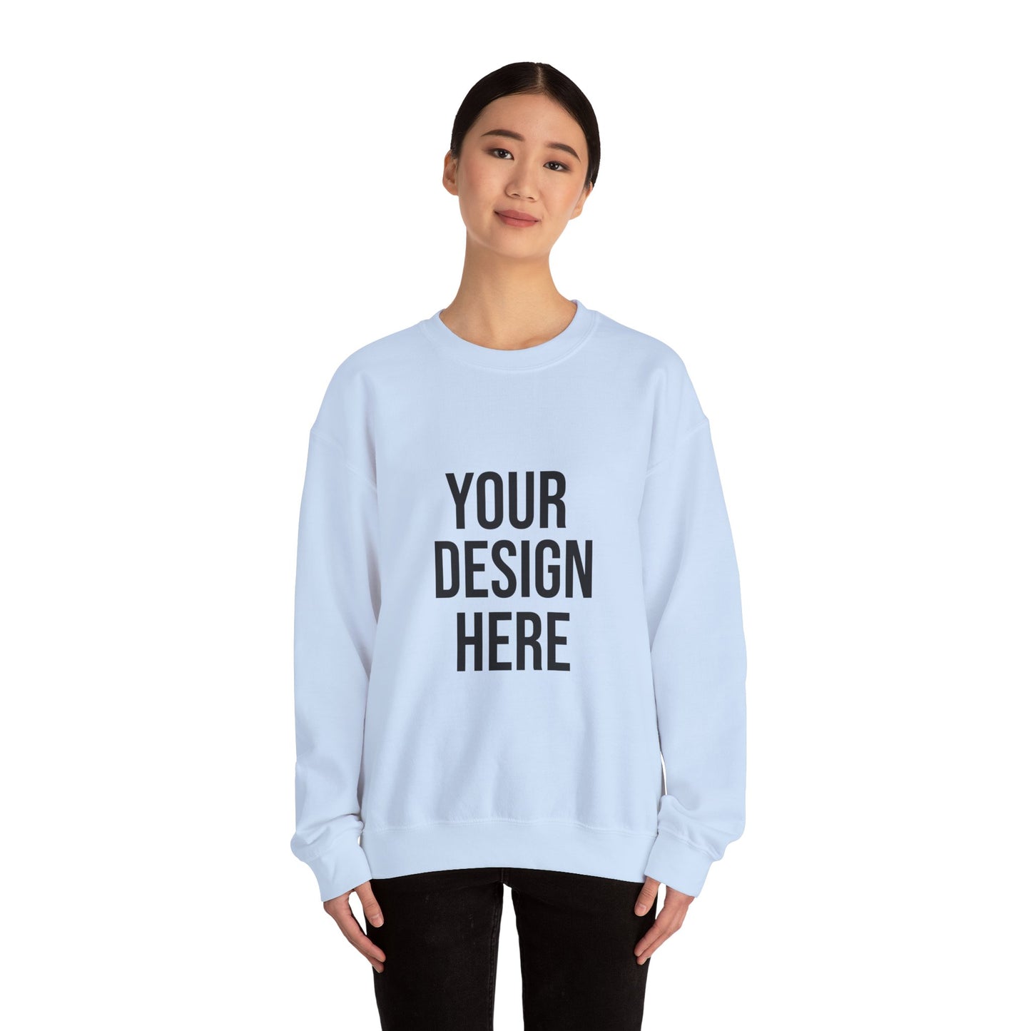 Your Design Here Custom Printed Crewneck Sweatshirt