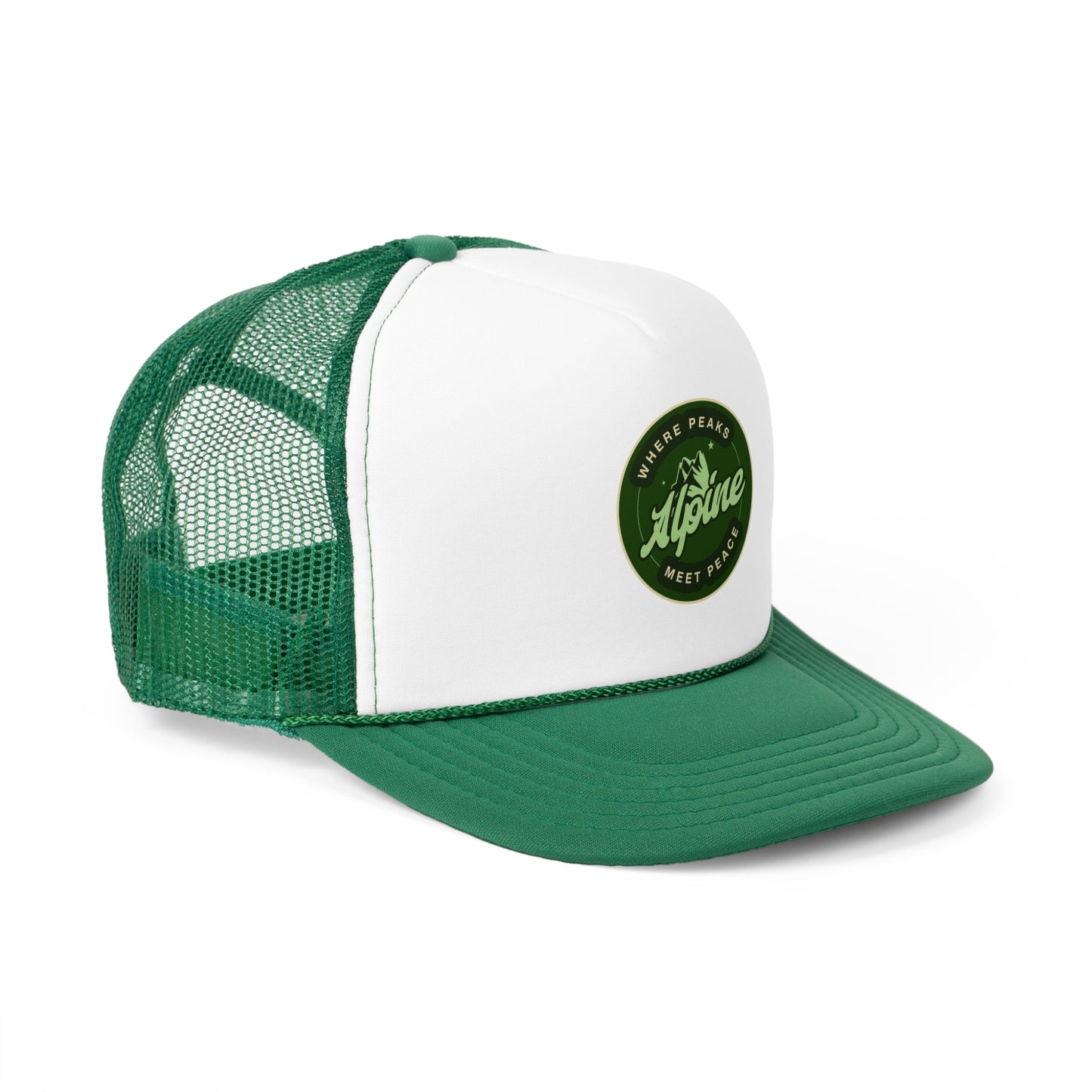 Adventure-Ready Trucker Cap - 'Where Peaks Meet Peace'