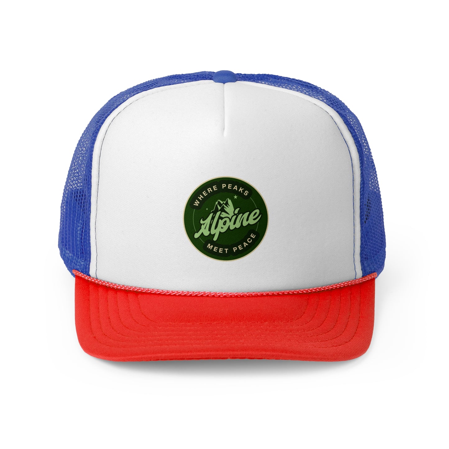 Adventure-Ready Trucker Cap - 'Where Peaks Meet Peace'