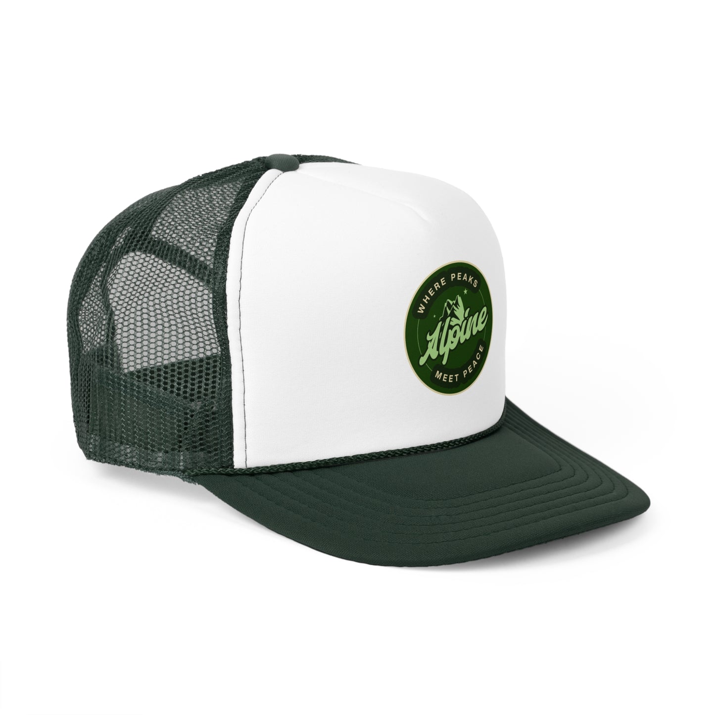 Adventure-Ready Trucker Cap - 'Where Peaks Meet Peace'