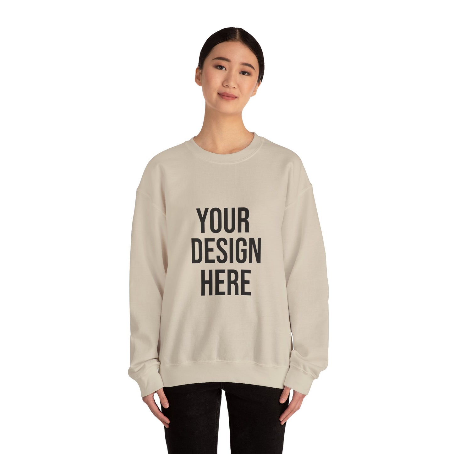 Your Design Here Custom Printed Crewneck Sweatshirt