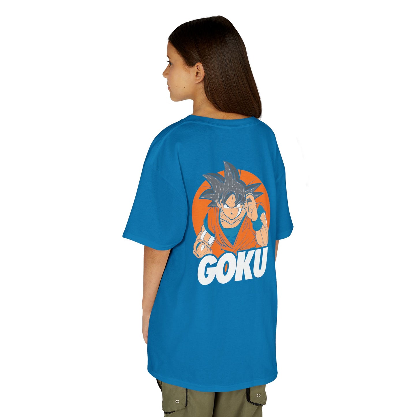 Goku Kids Heavy Cotton Tee – Fun Anime T-Shirt for Young Fans