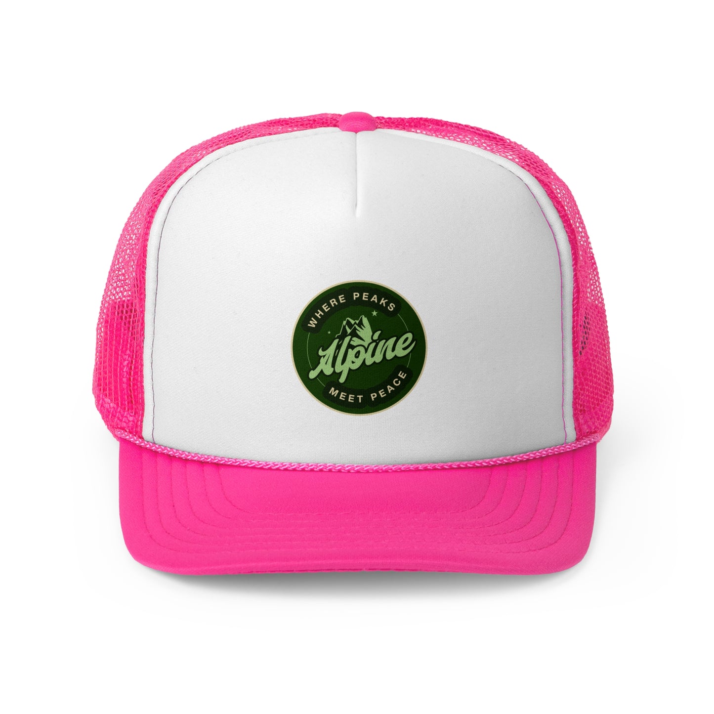 Adventure-Ready Trucker Cap - 'Where Peaks Meet Peace'