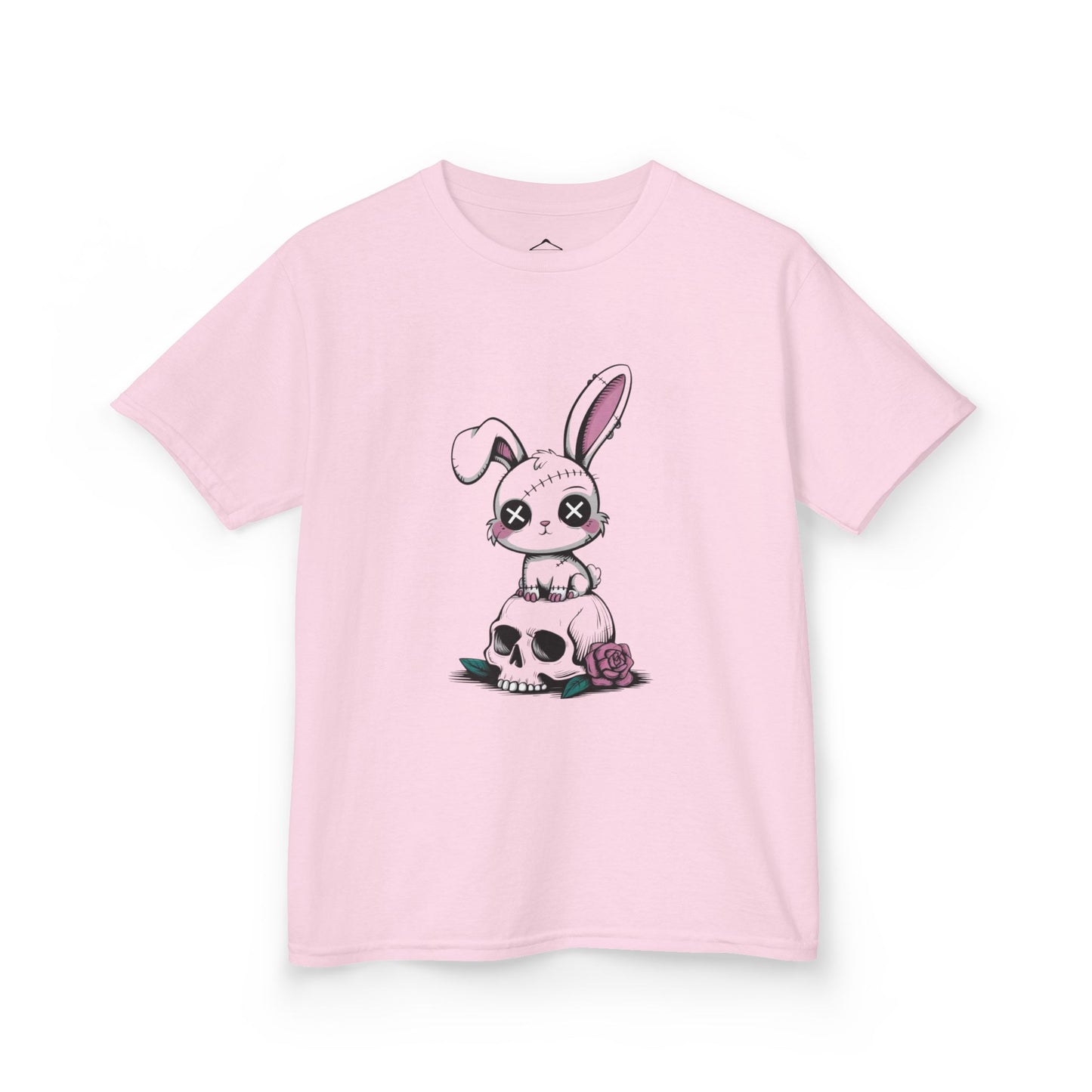 Cute Bunny Skull Kids Tee, Halloween Shirt, Kids T-Shirt, Unique Gift for Kids