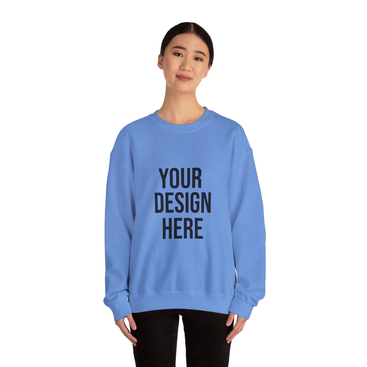 Your Design Here Custom Printed Crewneck Sweatshirt